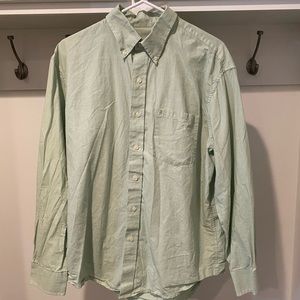 Izod green button down size large